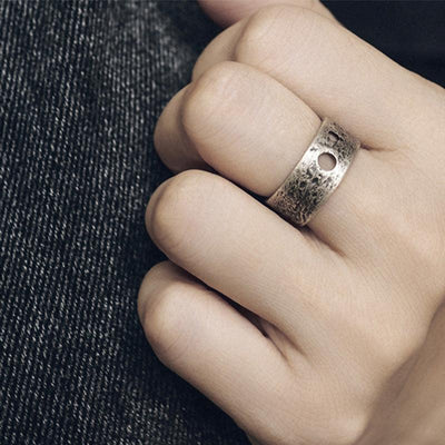 Retro Simple Hollow Ring - Viking Jewelry - Urcsilver