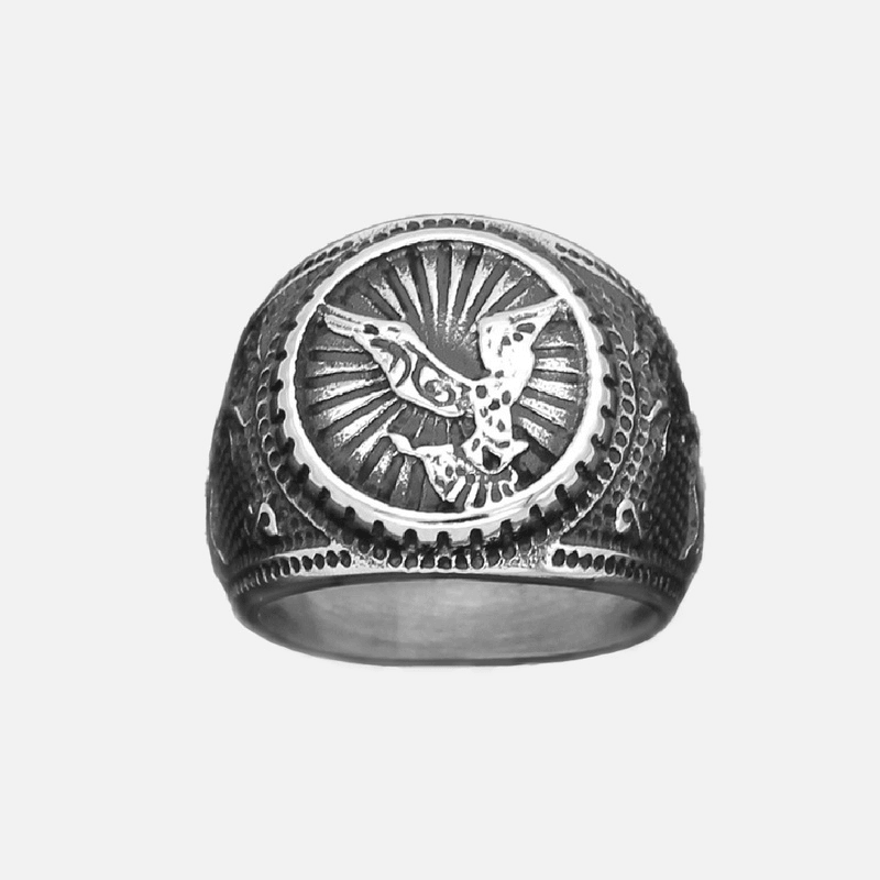 Raven Viking Ring - Viking Jewelry - Urcsilver