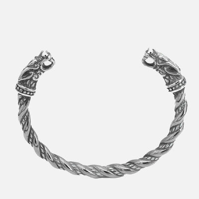 Geri & Freki Viking Bracelet - Viking Jewelry - Urcsilver