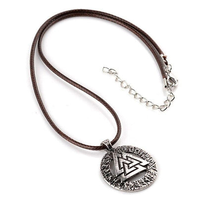 Valknut (Viking Rope Necklace) - Viking Jewelry - Urcsilver