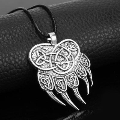 Viking Necklace - Bear Claw - Viking Jewelry - Urcsilver