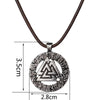 Valknut (Viking Rope Necklace) - Viking Jewelry - Urcsilver