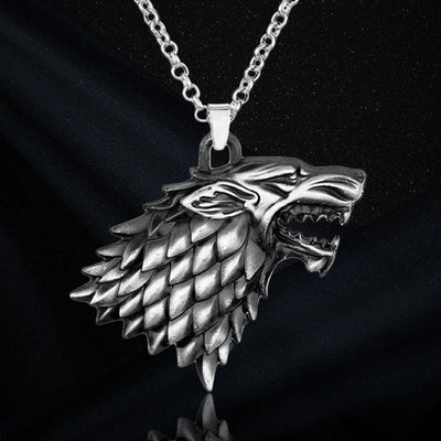 Viking Necklace - Norse Wolf - Viking Jewelry - Urcsilver