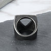 Hollow Triangle Stainless Steel Men's Ring - Viking Jewelry - Urcsilver