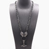 King Chain With Wolf Heads & Mjolnir Pendant - Viking Jewelry - Urcsilver