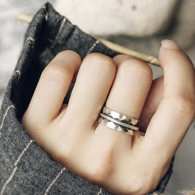 Retro Wide Ring 925 Silver - Viking Jewelry - Urcsilver