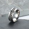 Classic Chain Stainless Steel Ring - Viking Jewelry - Urcsilver