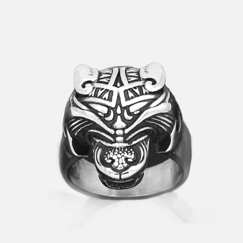 Fenrir Wolf Ring - Viking Jewelry - Urcsilver