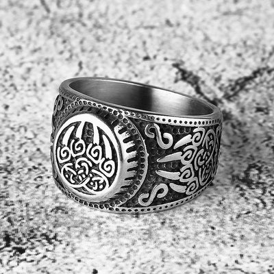 Bear Paw Viking Ring - Viking Jewelry - Urcsilver