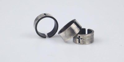 Classic Cross 925 Sterling Viking Ring - Viking Jewelry - Urcsilver