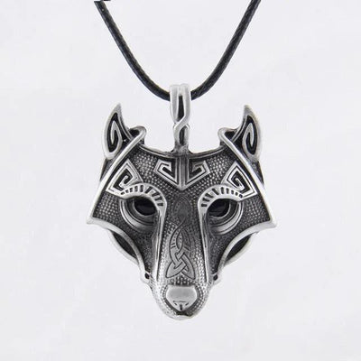 Viking Necklace - Fenrir Wolf - Viking Jewelry - Urcsilver