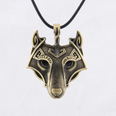 Viking Necklace - Fenrir Wolf - Viking Jewelry - Urcsilver