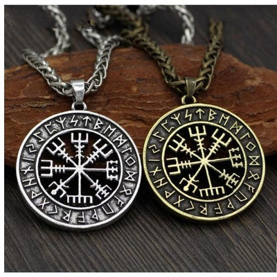 Viking Necklace - Compass - Viking Jewelry - Urcsilver