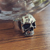 Mirror Skull Ring - Viking Jewelry - Urcsilver