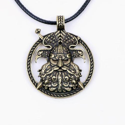 Viking Necklace - Odin & Raven's - Viking Jewelry - Urcsilver