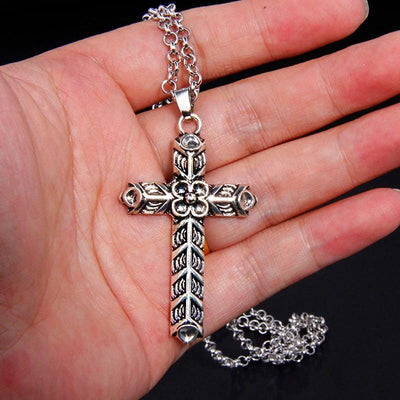 Viking Cross Necklace - Viking Jewelry - Urcsilver