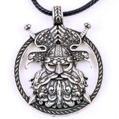 Viking Necklace - Odin & Raven's - Viking Jewelry - Urcsilver